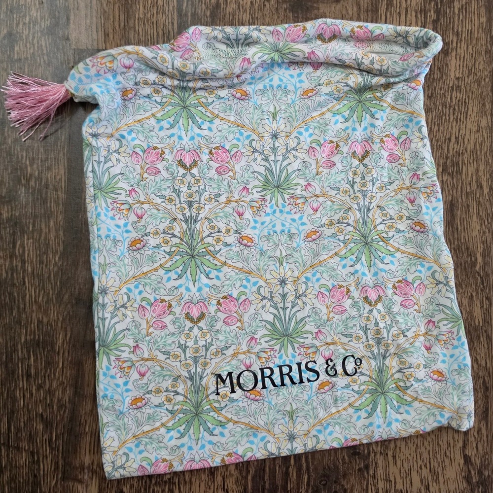 MORRIS & CO Drawstring Bag Multicolored Floral Tassel Pouch Accessory